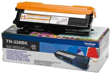 Brother TN-328BK Zwart Toner voor Brother printers