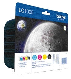 Brother LC-1000VALBP Zwart/3-kleuren Inktcartridge voor groot gebruik