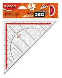 Maped Geodriehoek Geometric 26cm met vaste of afneembare grip