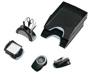 Papercliphouder Vegas zwart inclusief 100 paperclips - 2