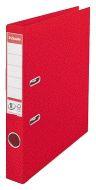 Ordner Esselte Vivida No.1 50mm PP A4 rood met Power Nr.1 mechaniek