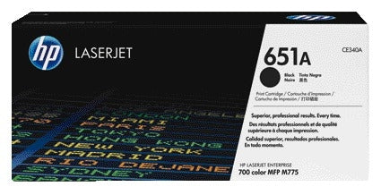 HP CE340A 651A Zwarte Tonercartridge - Origineel