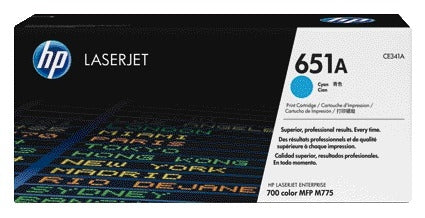 HP CE341A 651A Blauwe Tonercartridge - Origineel
