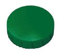 Magneet MAUL Solid Ø20mm 300gr Groen