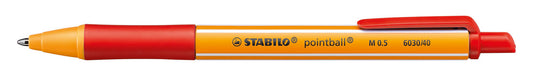 Balpen Stabilo PointBall 6030/40 M rood