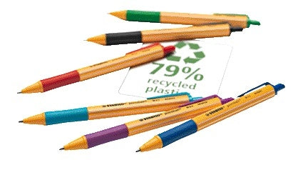 Balpen STABILO pointball 6030/36 M groen, snel en vloeiend schrijvend - 2
