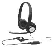 Logitech H390 Over-Ear USB Headset Zwart