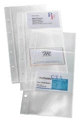 Visitekaarthoes Sigel 80-kaarts, 90x58mm, transparant