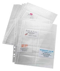 Visitekaarthoes Sigel 200-kaarts, 90x58mm, 2 rijen, transparant