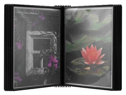 Wandelement Djois Flex-O-Frame A4 met 10 Tasjes Zwart