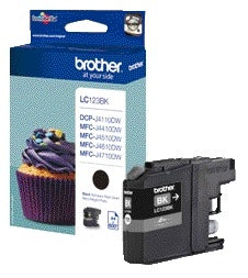 Brother LC-123BK Zwart inktcartridge voor Brother printers