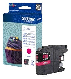 Brother LC-123M Rood Inktcartridge 600 pagina’s