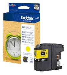 Brother LC-125XLY Geel inktcartridge voor Brother printers
