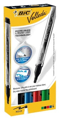 BIC Velleda Liquid Whiteboard Marker rond M assorti