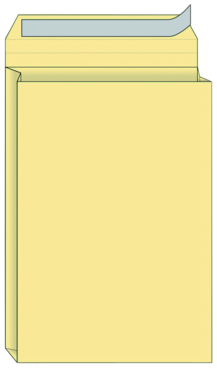 Monsterzak Quantore 230x350x38mm 170g/m² cr met zelfklevende sluiting