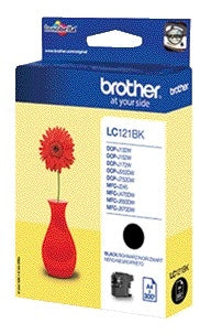 Brother LC-121BK Zwarte Inktcartridge - Hoge Capaciteit