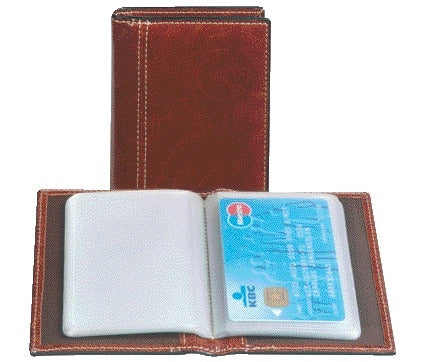 Palermo Creditkaart Etui voor 40 Kaarten, Bruin