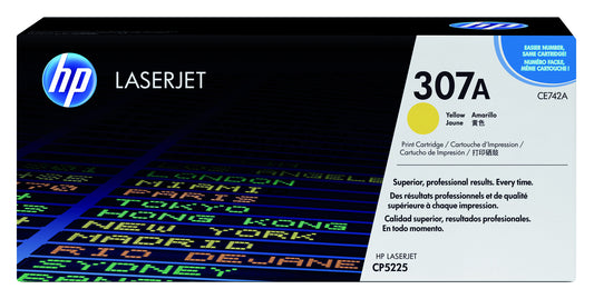 HP CE742A 307A Geel Tonercartridge