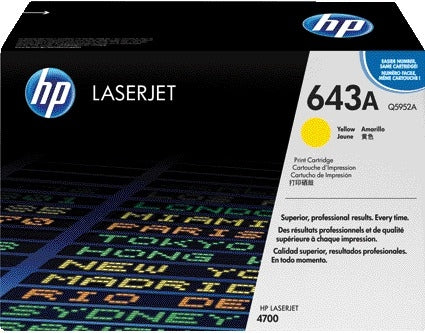 HP Q5952A 643A Gele Originele Tonercartridge voor Hoge Afdrukcapaciteit