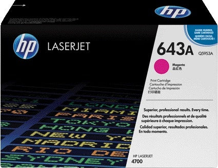 HP Q5953A 643A Rood Tonercartridge, 10.000 pagina's