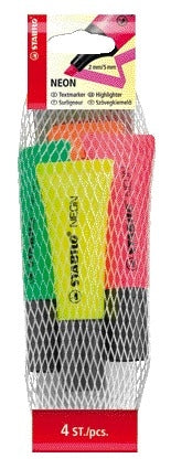 Stabilo 72/4 Neon Assortiment 4 stuks