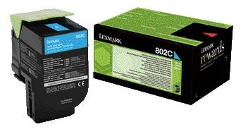 Lexmark 80C20C0 Blauw Prebate Tonercartridge (1000 pagina's)