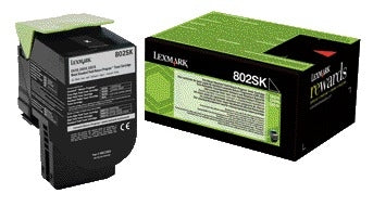 Lexmark 80C2SK0 Zwart Prebate Tonercartridge (2500 pagina's)
