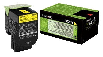 Lexmark 80C2SY0 Geel Tonercartridge, Prebate