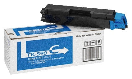 Kyocera TK-590C Blauw Toner Cartridge (5.000 pagina's)