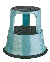 Opstapkruk Desq Roll-a-Step 42 cm met metalen antislip bodem in grijs