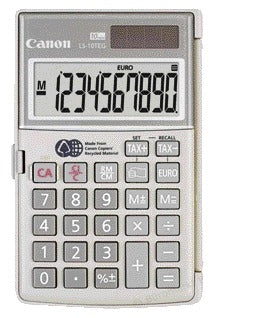 Canon LS-10TEG Milieuvriendelijke 10-cijferige Handheld Rekenmachine