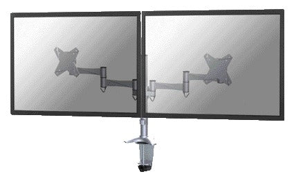 Monitorarm NeoMounts D1330D voor 10-27 inch Schermen, Klem Zilver