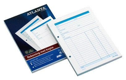 Rekeningblok Djois Atl A5 2-voudige met Carbon, 50 pagina's