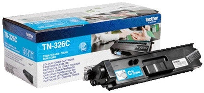 Toner Brother TN-326C Blauw - 3500 Pagina’s, Origineel voor Brother printers