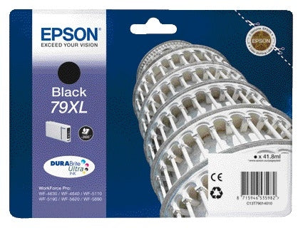 Epson 79XL T7901 Zwart Inktcartridge voor Hoge Printvolumes