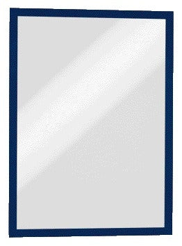 Zelfklevend infokader A3 donkerblauw, herpositioneerbaar