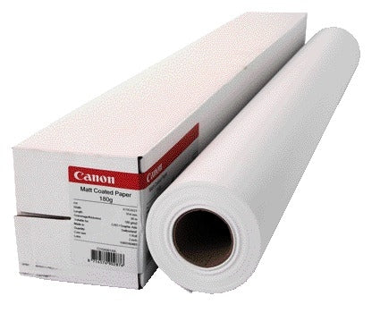 Inkjetpapier Canon mat gecoat 914mm x 30m 180 g/m² op rol