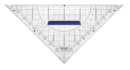 Staedtler Geodriehoek 568 220mm met Blauwe Handgreep