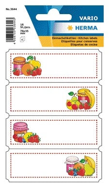 HERMA 3644 Keuken en voorraad etiketten, fruit assortiment