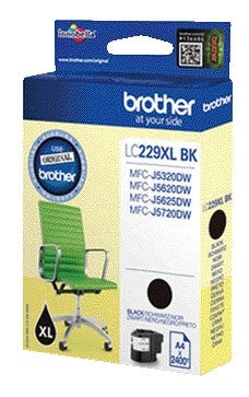Brother LC-229XLBK Zwart XL Inktcartridge voor grote afdrukken