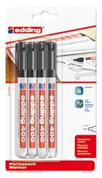 Viltstift edding 400 rond 1mm zwart, wrijf- en watervast