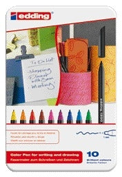 Edding 1200 Fijn Fineliner Assortiment, Waterbestendige Inkt