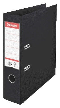 Zwarte ordner Esselte Vivida No.1 75mm PP met Power Nr.1 mechaniek