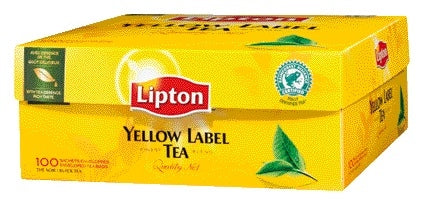 Lipton Yellow Label Zwarte Thee, 100 Zakjes zonder Envelop