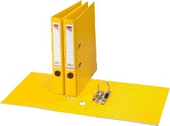Ordner Quantore A4 50mm geel met hefboommechaniek