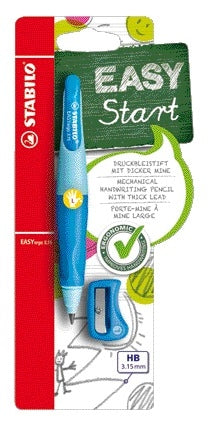Vulpotlood STABILO Easyergo HB links, 3,15mm potloodkern, blauw