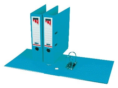 Ordner Quantore A4 80mm PP turquoise met hefboommechaniek