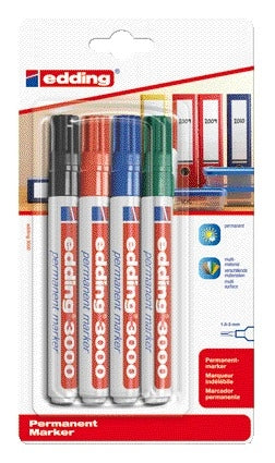 Edding 3000 permanent marker rond 1.5-3mm assorti