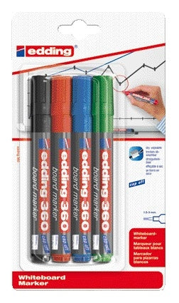 Edding Whiteboard Marker Rond 1,5-3mm Assorti