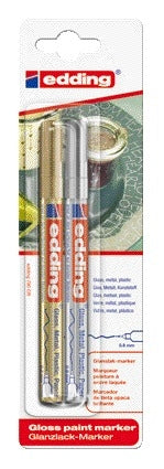 Edding 780 Lak Marker Rond 0,8mm Goud/Zilver